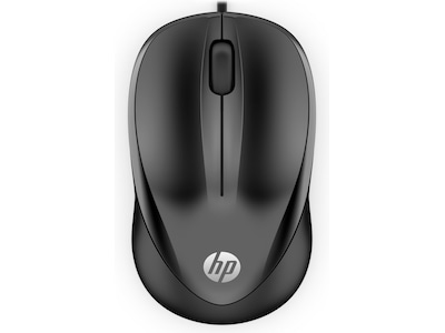 HP 1000 Kablet Mus, Venstre- & Højrehåndet - Sort