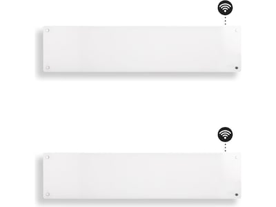 Mill Glas WiFi Gen 3 panelovn 850W (hvid) 2-pack