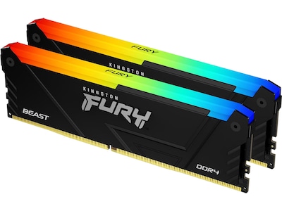 Kingston Technology Fury Beast 16gb 3200mt/s Ddr4 Cl16 Dimm (sæt Med 2) Rgb 16gb 1600, 3200mhz Ddr4 288-pin Dimm