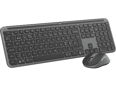 Logitech Signature Slim Combo MK950 - Sæt med mus og tastatur - trådløs - Bluetooth 5.1 LE - QWERTY - Nordisk - grafit