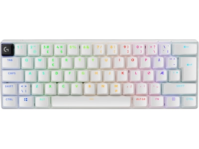 Logitech G PRO X 60 LIGHTSPEED - Gaming Tastatur - Uden Numpad - Nordisk - Hvid