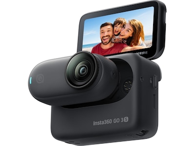 Insta360 Go 3S - Standard Bundle - action-kamera - 4K / 30 fps - flash 128 GB - Bluetooth, Wi-Fi - undervands op til 10 m - midnat sort