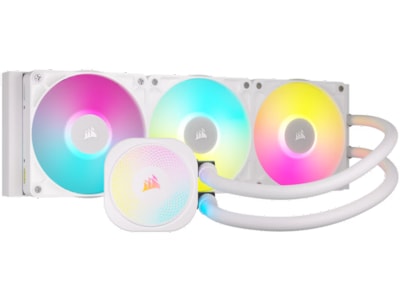 CORSAIR iCUE Link TITAN 360 RX RGB - Processors flydende kølesystem - Radiatorstørrelse: 360 mm - (for: AM4, LGA1700, AM5, LGA1851) - kobber - 120 mm - hvid