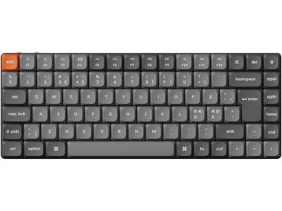 Keychron K3 Max QMK/VIA Wireless RGB Hot Swap Low Profile Red - Gaming Tastatur - Uden Numpad - Nordisk - Sort