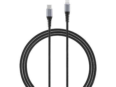 Andersson flettet USB-C til Lightning-kabel 3m (sort)