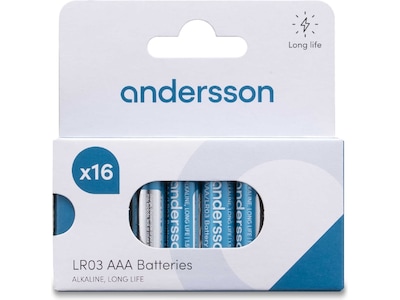 Andersson AAA batteri, 16-pk