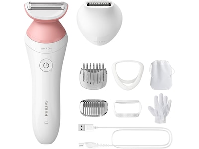 Philips 6000 series Lady Shaver Series 6000 BRL146/00 Belaidė barzdaskutė su 7 priedais – šlapiam ir sausam naudojimui