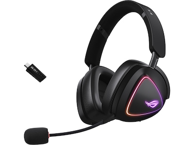 Gaming headset ASUS ROG Delta II â sort, kablet & trÃ¥dlÃ¸st