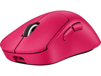 Logitech G PRO X SUPERLIGHT 2 DEX - Mus - ergonomisk - gaming - højrehåndet - optisk - 5 knapper - trådløs, kablet - 2.4 GHz, USB - pink