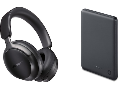 Bose QuietComfort Ultra Trådløse høretelefoner, Over-Ear (sort) + powerbank
