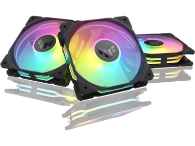 ASUS TUF GAMING TR120 3-pack - Kabinet køler - 120mm - Sort - 29 dBA
