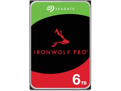 Seagate IronWolf Pro ST6000NT001 - Harddisk - 6 TB - intern - 3.5 - SATA 6Gb/s - 7200 rpm - buffer: 256 MB - med 3 års Seagate Rescue Data Recovery