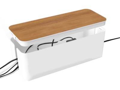 Andersson Stor kabelboks (hvid/træ)