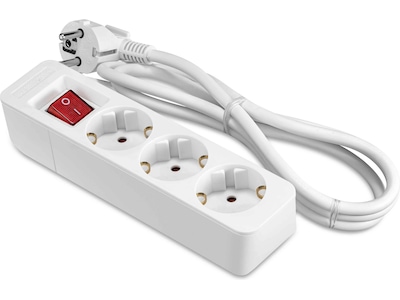 ON Power Strip 3x outlets 1,5m (hvid)