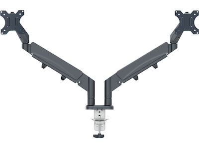 Leitz Ergo Monitor Arm Dual, pladsbesparende 17"-32" flad / buet skærm