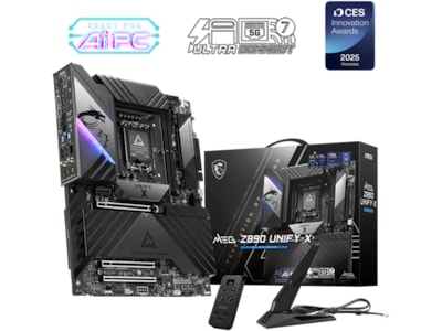 MSI MEG Z890 UNIFY-X - motherboard - ATX - LGA1851 Socket - Z890 Bundkort - Intel Z890 - Intel LGA1851 socket - DDR5 RAM - ATX