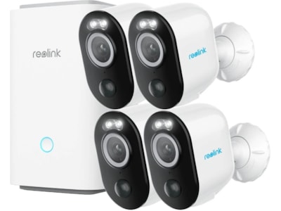 REOLINK Argus 3 Pro 2K+ trådløst udendørs sikkerhedskamera, 4-pak