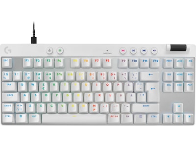 Logitech G PRO X TKL - Logitech Magnetic Analog - Linear - Gaming Tastatur - Uden Numpad - Nordisk - Hvid