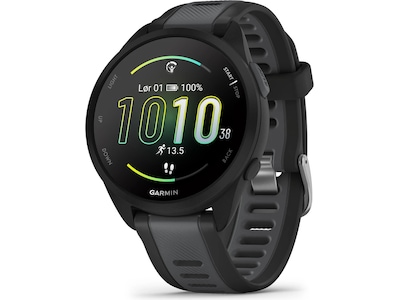 Garmin Forerunner 165 Music 43mm GPS (sort/slate grey)