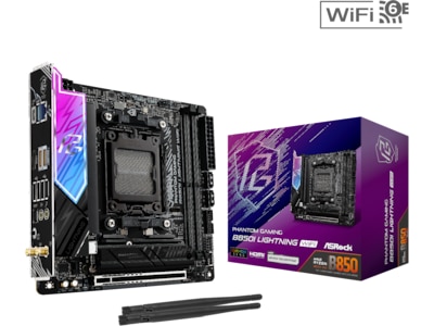 ASRock B850I Lightning WiFi Bundkort - AMD B850 - AMD AM5 socket - DDR5 RAM - Mini-ITX
