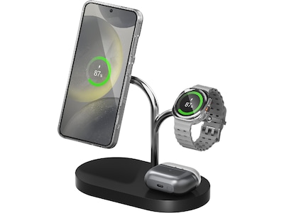 Samsung Galaxy S25 15W 3-i-1 Trådløs magnet lader