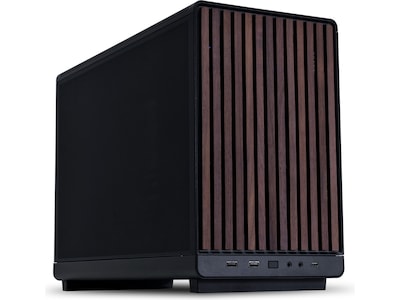Lian Li A3-MATX - Wood Edition - mikro - micro ATX - ingen strømforsyning - sort - USB/Audio/Mic
