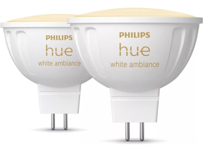 Philips Hue WA 4.7W 12V MR16 pære 2PK