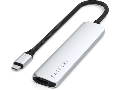 Satechi 6-i-1 Slim Multiport docking (sølv)