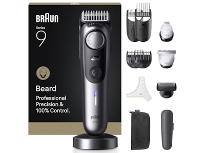 Skægtrimmer Braun Series 9 BT9560 Wet & Dry, sort/grå