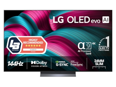 LG OLED evo AI 77 OLED EVO 4K TV OLED77C54 (2025), 195,6 cm (77), 3840 x 2160 pixels, OLED evo, Smart TV, Wi-Fi, Sort