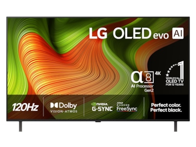 LG OLED AI 48 OLED B5 4K TV OLED48B56 (2025), 121,9 cm (48), 3840 x 2160 pixel, OLED, Smart TV, Wi-Fi, Sort