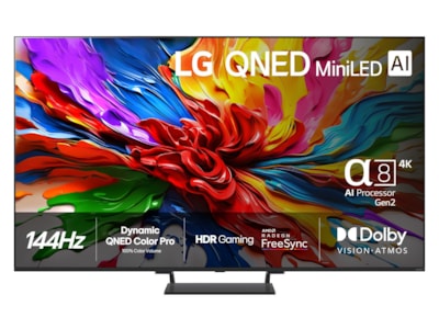 LG 55QNED93A6A - 55 Diagonal klasse QNED93 Series LED-bagbelyst LCD TV - QNED evo AI - Smart TV - webOS - 4K UHD (2160p) 3840 x 2160 - HDR - Mini-LED