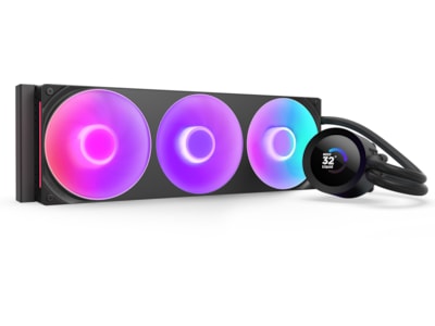 NZXT Kraken Plus 360 RGB, Alt-i-en væskekøler, 500 rpm, 2400 rpm, Sort