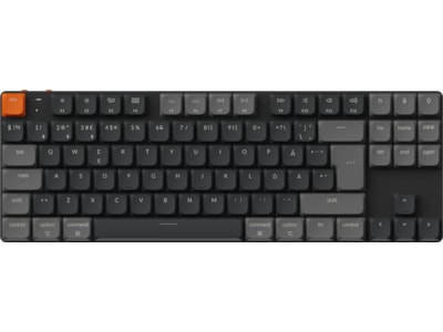 Keychron K1 V6 RGB Aluminium Hot Swap QMK Low Profile 2.0 Red trådløst tastatur