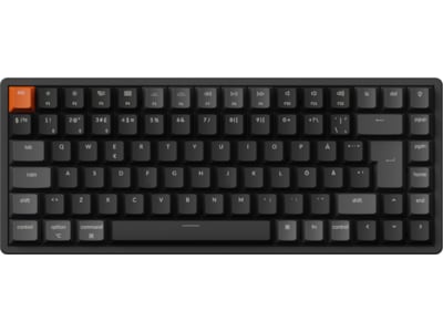 Keychron K2 v3 RGB QMK Wireless Hot Swap QMK - Super Red - Gaming Tastatur - Uden Numpad - Nordisk - Sort