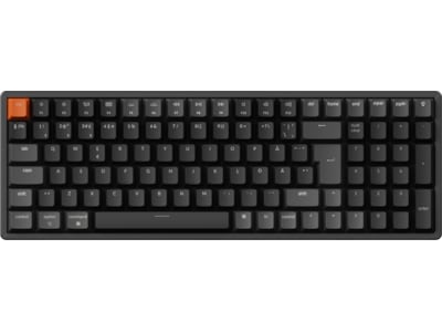 Keychron K4 v3 RGB QMK Wireless Hot Swap QMK - Super Red - Gaming Tastatur - Nordisk - Sort