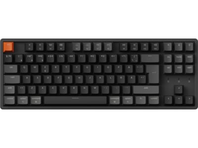 Keychron K8 QMK, Kabel & trådløs, USB + RF Wireless + Bluetooth, Magnetic-mechanical key switch, RGB LED, Sort