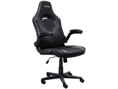 Trust GXT 703 RIYE - Spillestol - armstøtter - L-formet - vippe - drejeled - syntetisk læder, elastisk stof - sort