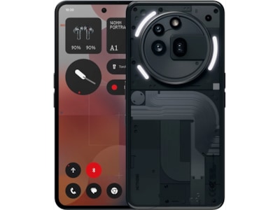 Nothing Phone (3a) Pro-telefon, 256/12 GB, sort