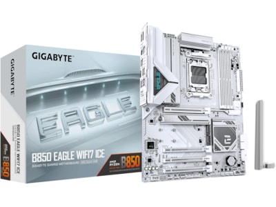GIGABYTE B850 EAGLE WIFI7 ICE Bundkort - AMD B850 - AMD AM5 - DDR5 RAM - ATX