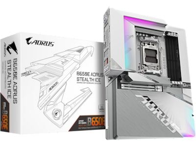 Gigabyte B650E AORUS STEALTH ICE Bundkort