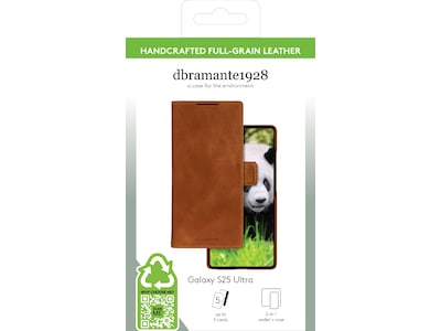 dbramante1928 Galaxy S25 Ultra Lynge 2-i-1 Wallet cover (brun)