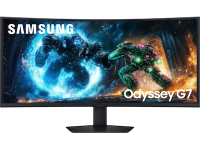 Samsung Odyssey G7 S40FG756EU - G75F Series - LED-skærm - gaming - kurvet - 40 - 5120 x 2160 WUHD @ 180 Hz - VA - 350 cd/m² - 3000:1 - DisplayHDR 600 - 1 ms - 2xHDMI, DisplayPort - sort