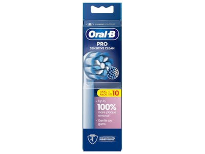 Oral B Pro Sensitive Clean Tandbørstehoveder - Hvid - 10 stk