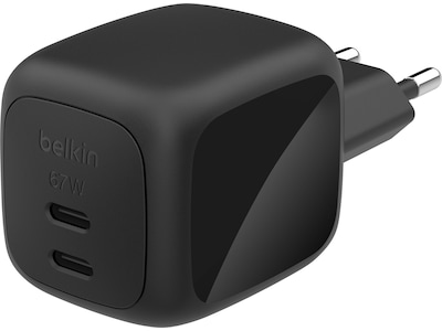 Belkin BoostCharge Pro power adapter - GaN - 2 x USB-C - 67 Watt