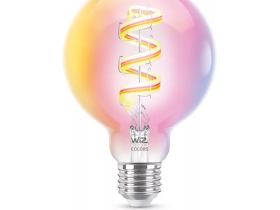 WiZ Full Color G95 E27 Smart Filament Globepære - RGB/16 millioner farver + dæmpbart hvidt LED-lys