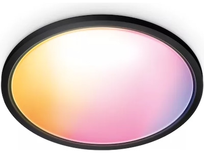 WiZ SuperSlim RGB loftslampe 22W (sort)
