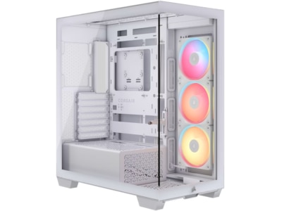 CORSAIR iCUE LINK 3500X LX-R RGB - Mid tower - udvidet ATX - sidepanel med vindue (hærdet glas) - ingen strømforsyning (ATX) - hvid - USB/Lyd