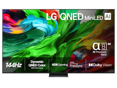LG 100QNED86A6 - 100 Diagonal klasse QNED86 Series LED-bagbelyst LCD TV - QNED evo AI - Smart TV - webOS - 4K UHD (2160p) 3840 x 2160 - HDR - Mini-LED