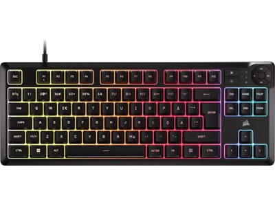 Corsair K55 Core TKL - Gaming Tastatur - Uden Numpad - Nordisk - Sort